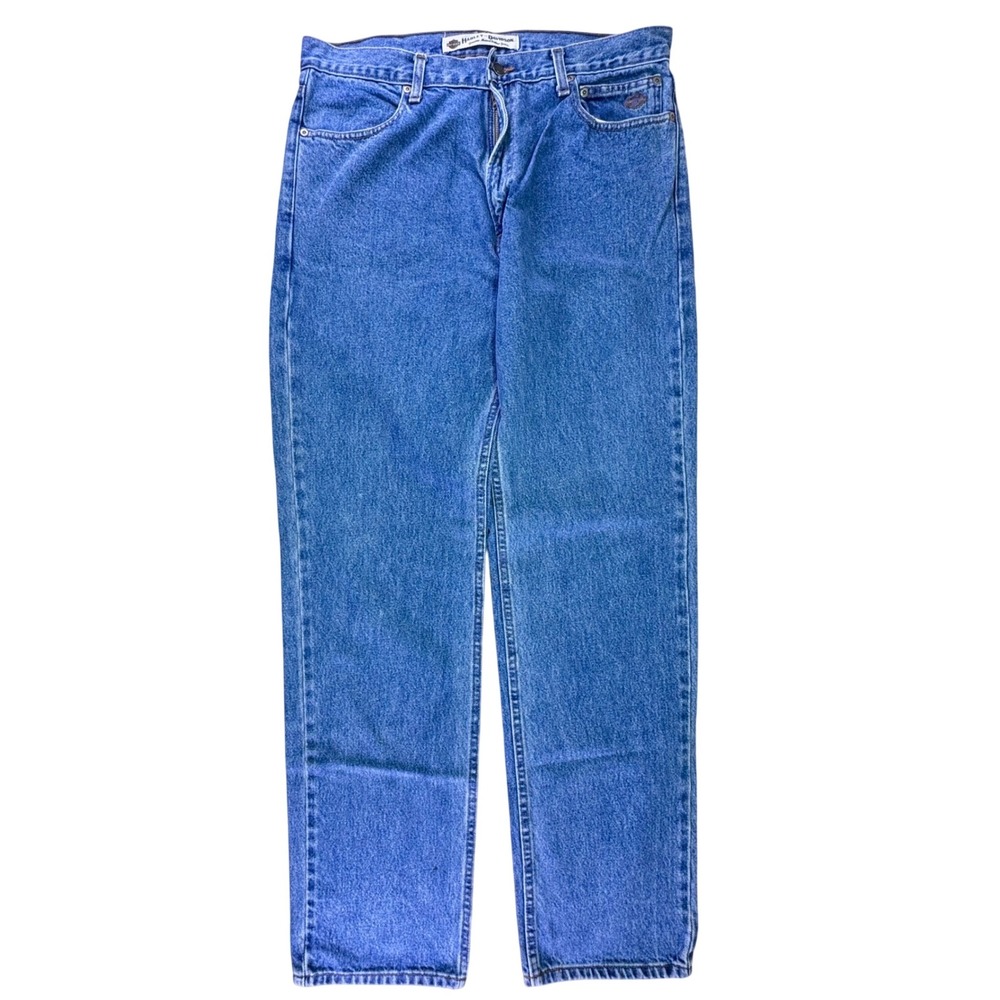 Harley-Davidson‎ Classic Blue Denim Jeans Men's 36x34 Heavy Cotton Motorcycle